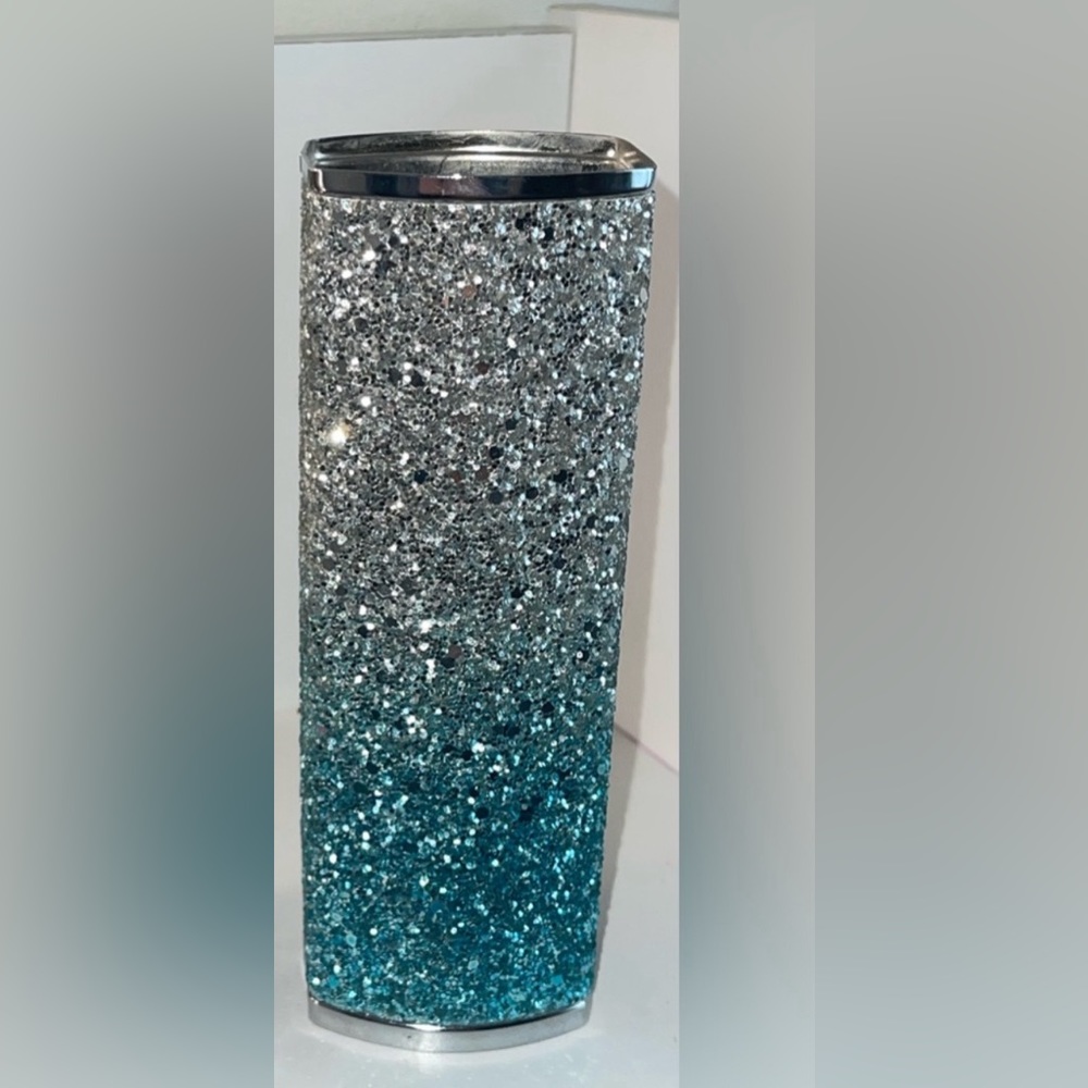 Bath and body works body spray holder blue ombré rectangle  bottle